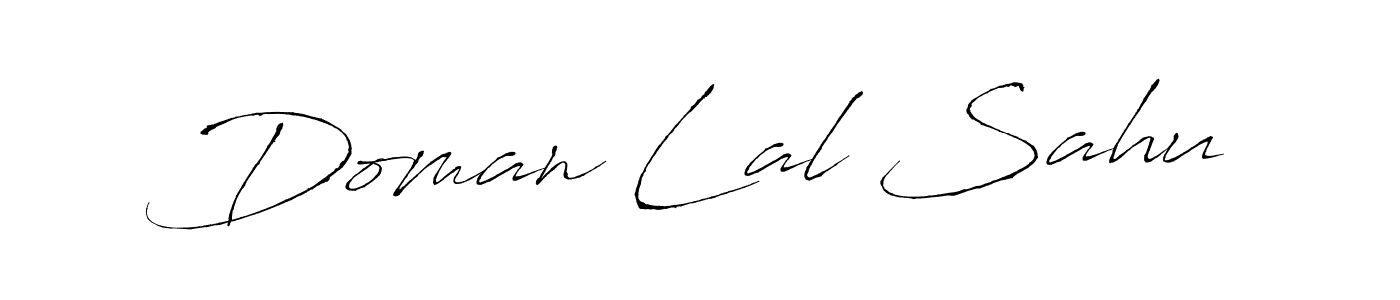 Make a beautiful signature design for name Doman Lal Sahu. With this signature (Antro_Vectra) style, you can create a handwritten signature for free. Doman Lal Sahu signature style 6 images and pictures png