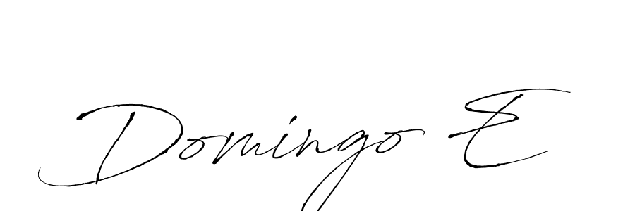 Design your own signature with our free online signature maker. With this signature software, you can create a handwritten (Antro_Vectra) signature for name Domingo E. Domingo E signature style 6 images and pictures png