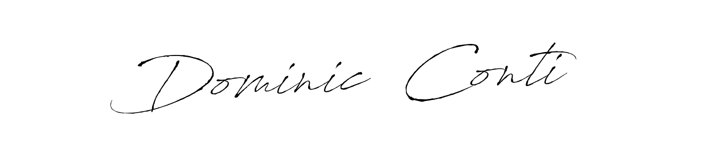 Make a beautiful signature design for name Dominic  Conti. With this signature (Antro_Vectra) style, you can create a handwritten signature for free. Dominic  Conti signature style 6 images and pictures png