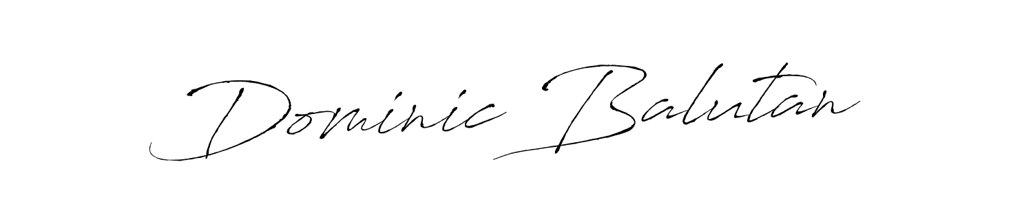Antro_Vectra is a professional signature style that is perfect for those who want to add a touch of class to their signature. It is also a great choice for those who want to make their signature more unique. Get Dominic Balutan name to fancy signature for free. Dominic Balutan signature style 6 images and pictures png
