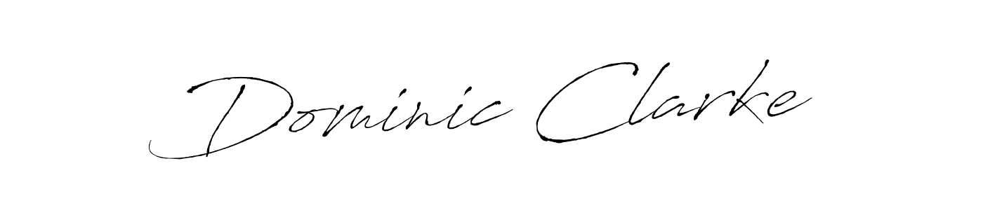 Design your own signature with our free online signature maker. With this signature software, you can create a handwritten (Antro_Vectra) signature for name Dominic Clarke. Dominic Clarke signature style 6 images and pictures png