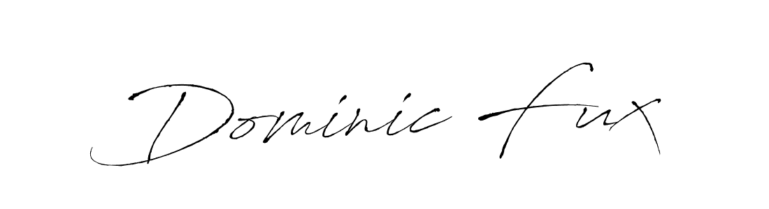How to make Dominic Fux signature? Antro_Vectra is a professional autograph style. Create handwritten signature for Dominic Fux name. Dominic Fux signature style 6 images and pictures png