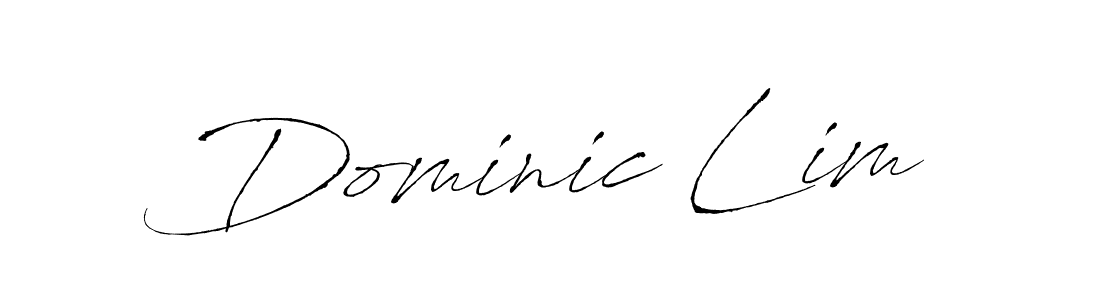 Design your own signature with our free online signature maker. With this signature software, you can create a handwritten (Antro_Vectra) signature for name Dominic Lim. Dominic Lim signature style 6 images and pictures png