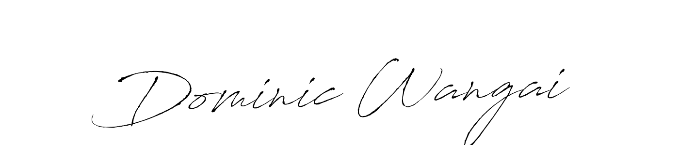 if you are searching for the best signature style for your name Dominic Wangai. so please give up your signature search. here we have designed multiple signature styles  using Antro_Vectra. Dominic Wangai signature style 6 images and pictures png