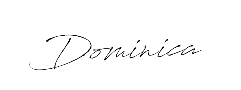 Make a beautiful signature design for name Dominica. With this signature (Antro_Vectra) style, you can create a handwritten signature for free. Dominica signature style 6 images and pictures png