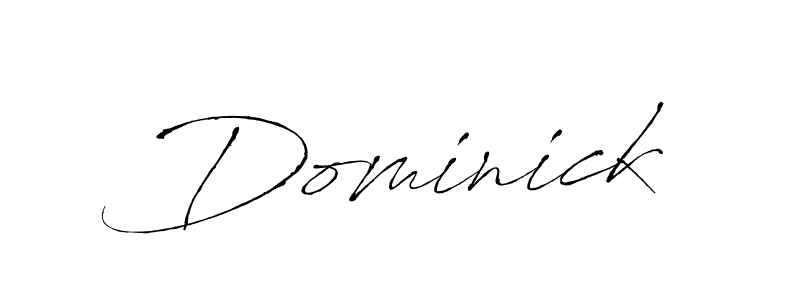 Make a beautiful signature design for name Dominick. With this signature (Antro_Vectra) style, you can create a handwritten signature for free. Dominick signature style 6 images and pictures png