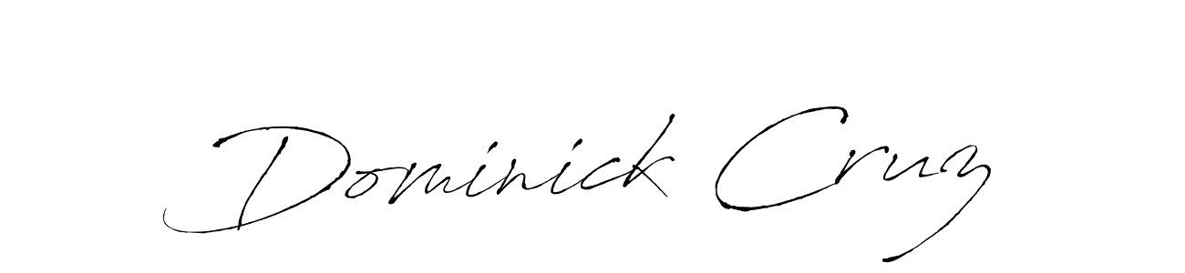 Make a beautiful signature design for name Dominick Cruz. With this signature (Antro_Vectra) style, you can create a handwritten signature for free. Dominick Cruz signature style 6 images and pictures png
