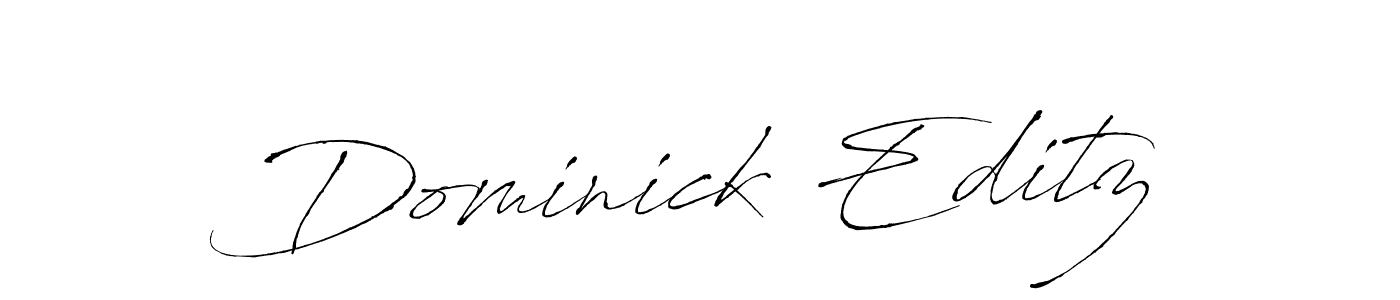 Dominick Editz stylish signature style. Best Handwritten Sign (Antro_Vectra) for my name. Handwritten Signature Collection Ideas for my name Dominick Editz. Dominick Editz signature style 6 images and pictures png