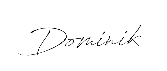 Make a beautiful signature design for name Dominik. With this signature (Antro_Vectra) style, you can create a handwritten signature for free. Dominik signature style 6 images and pictures png