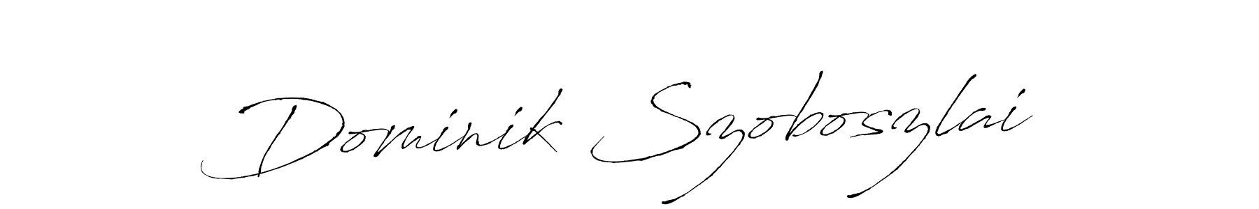 How to make Dominik Szoboszlai signature? Antro_Vectra is a professional autograph style. Create handwritten signature for Dominik Szoboszlai name. Dominik Szoboszlai signature style 6 images and pictures png