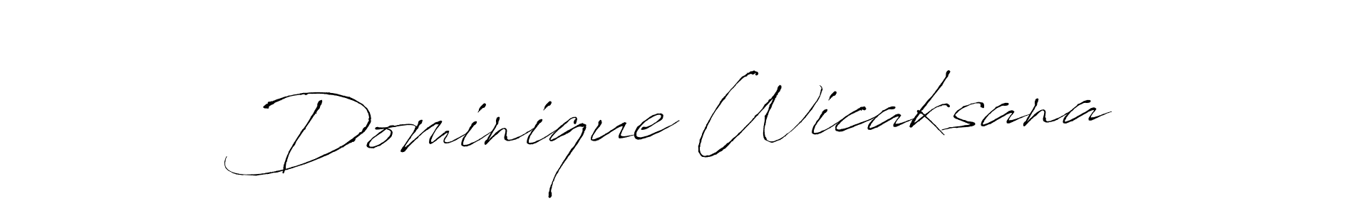 Make a short Dominique Wicaksana signature style. Manage your documents anywhere anytime using Antro_Vectra. Create and add eSignatures, submit forms, share and send files easily. Dominique Wicaksana signature style 6 images and pictures png