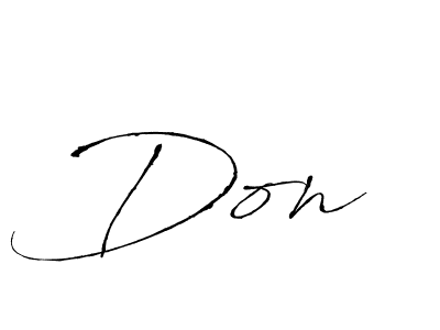 Create a beautiful signature design for name Don . With this signature (Antro_Vectra) fonts, you can make a handwritten signature for free. Don  signature style 6 images and pictures png