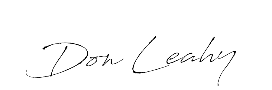 Antro_Vectra is a professional signature style that is perfect for those who want to add a touch of class to their signature. It is also a great choice for those who want to make their signature more unique. Get Don Leahy name to fancy signature for free. Don Leahy signature style 6 images and pictures png