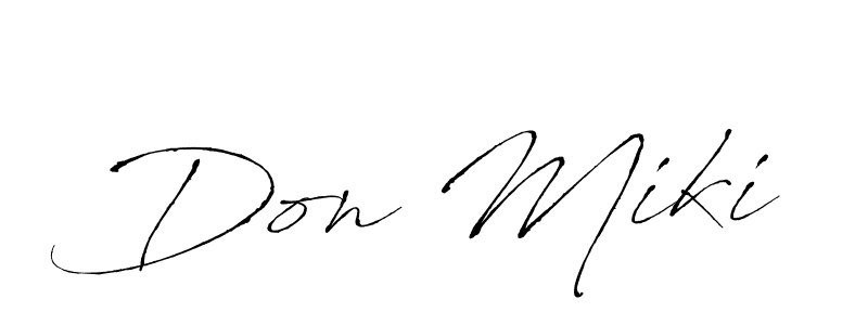 Use a signature maker to create a handwritten signature online. With this signature software, you can design (Antro_Vectra) your own signature for name Don Miki. Don Miki signature style 6 images and pictures png