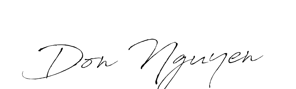 Don Nguyen stylish signature style. Best Handwritten Sign (Antro_Vectra) for my name. Handwritten Signature Collection Ideas for my name Don Nguyen. Don Nguyen signature style 6 images and pictures png