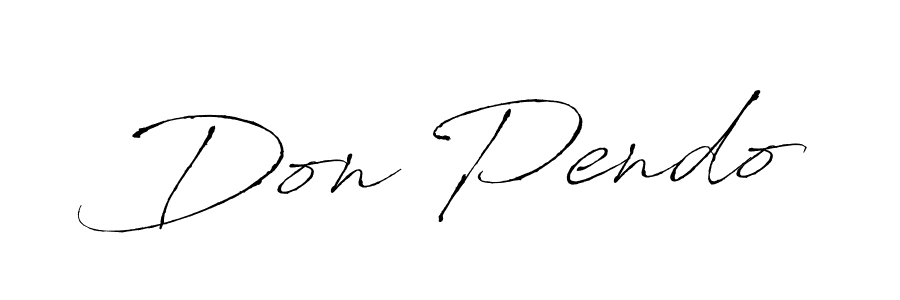 Create a beautiful signature design for name Don Pendo. With this signature (Antro_Vectra) fonts, you can make a handwritten signature for free. Don Pendo signature style 6 images and pictures png