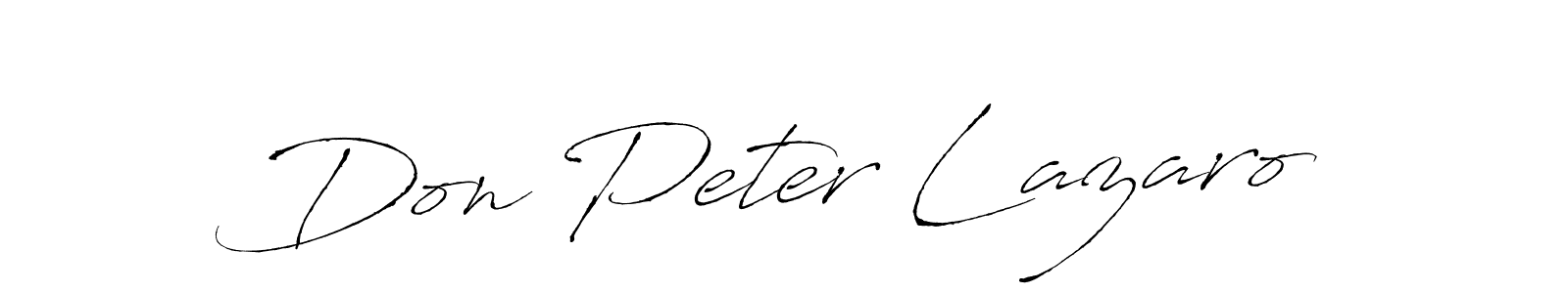 Make a beautiful signature design for name Don Peter Lazaro. With this signature (Antro_Vectra) style, you can create a handwritten signature for free. Don Peter Lazaro signature style 6 images and pictures png