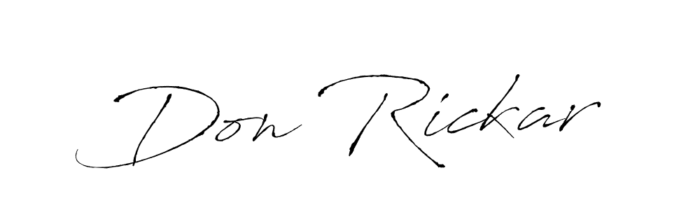 Don Rickar stylish signature style. Best Handwritten Sign (Antro_Vectra) for my name. Handwritten Signature Collection Ideas for my name Don Rickar. Don Rickar signature style 6 images and pictures png