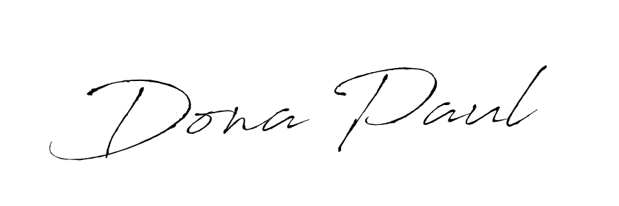 Dona Paul stylish signature style. Best Handwritten Sign (Antro_Vectra) for my name. Handwritten Signature Collection Ideas for my name Dona Paul. Dona Paul signature style 6 images and pictures png