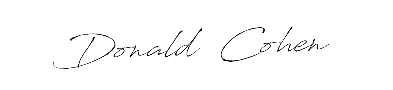 Donald  Cohen stylish signature style. Best Handwritten Sign (Antro_Vectra) for my name. Handwritten Signature Collection Ideas for my name Donald  Cohen. Donald  Cohen signature style 6 images and pictures png