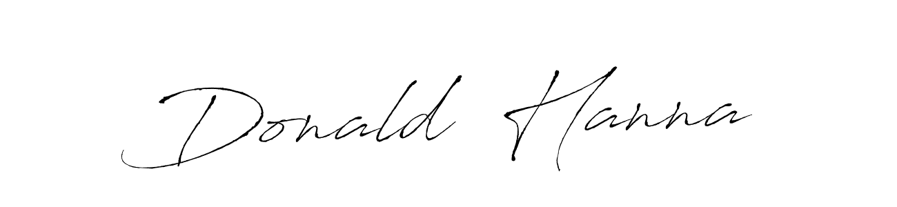 Donald  Hanna stylish signature style. Best Handwritten Sign (Antro_Vectra) for my name. Handwritten Signature Collection Ideas for my name Donald  Hanna. Donald  Hanna signature style 6 images and pictures png