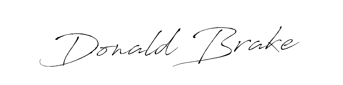 You should practise on your own different ways (Antro_Vectra) to write your name (Donald Brake) in signature. don't let someone else do it for you. Donald Brake signature style 6 images and pictures png