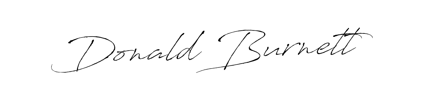 Make a beautiful signature design for name Donald Burnett. With this signature (Antro_Vectra) style, you can create a handwritten signature for free. Donald Burnett signature style 6 images and pictures png