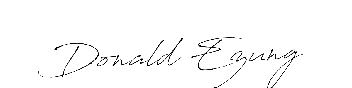 The best way (Antro_Vectra) to make a short signature is to pick only two or three words in your name. The name Donald Ezung include a total of six letters. For converting this name. Donald Ezung signature style 6 images and pictures png