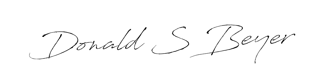 Create a beautiful signature design for name Donald S Beyer. With this signature (Antro_Vectra) fonts, you can make a handwritten signature for free. Donald S Beyer signature style 6 images and pictures png
