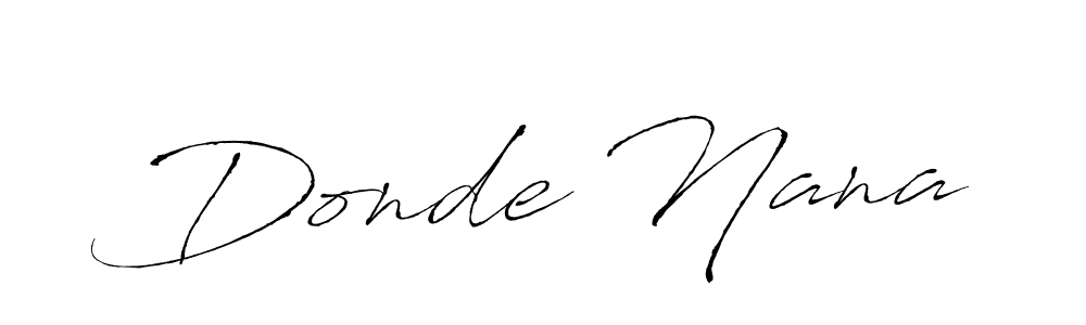 Donde Nana stylish signature style. Best Handwritten Sign (Antro_Vectra) for my name. Handwritten Signature Collection Ideas for my name Donde Nana. Donde Nana signature style 6 images and pictures png