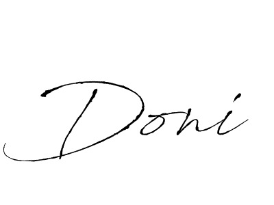 Use a signature maker to create a handwritten signature online. With this signature software, you can design (Antro_Vectra) your own signature for name Doni. Doni signature style 6 images and pictures png