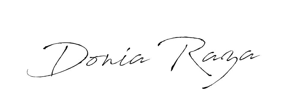 Donia Raza stylish signature style. Best Handwritten Sign (Antro_Vectra) for my name. Handwritten Signature Collection Ideas for my name Donia Raza. Donia Raza signature style 6 images and pictures png