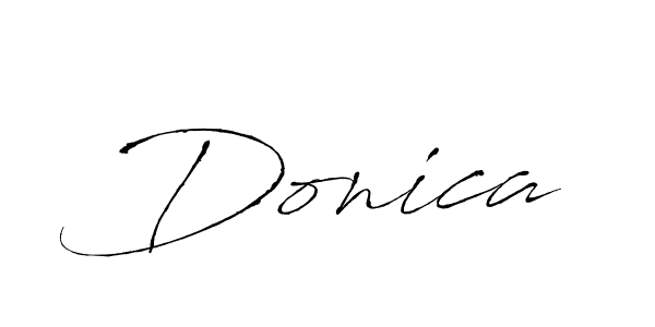 Donica stylish signature style. Best Handwritten Sign (Antro_Vectra) for my name. Handwritten Signature Collection Ideas for my name Donica. Donica signature style 6 images and pictures png