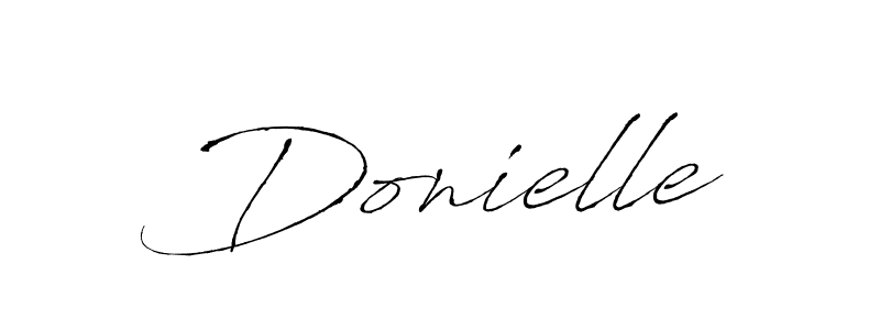 Design your own signature with our free online signature maker. With this signature software, you can create a handwritten (Antro_Vectra) signature for name Donielle. Donielle signature style 6 images and pictures png