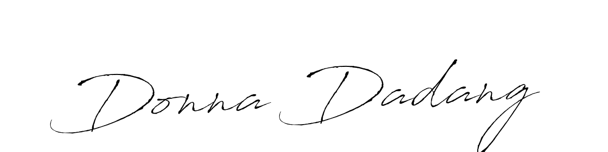 How to make Donna Dadang name signature. Use Antro_Vectra style for creating short signs online. This is the latest handwritten sign. Donna Dadang signature style 6 images and pictures png