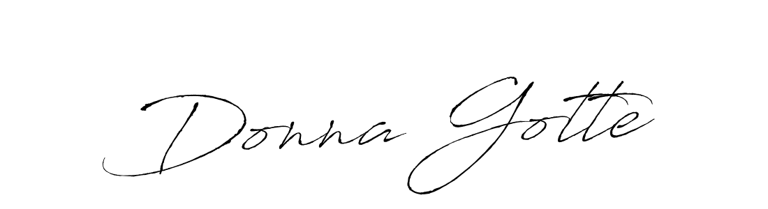 Use a signature maker to create a handwritten signature online. With this signature software, you can design (Antro_Vectra) your own signature for name Donna Gotte. Donna Gotte signature style 6 images and pictures png