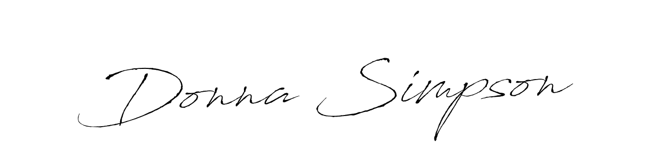 How to make Donna Simpson name signature. Use Antro_Vectra style for creating short signs online. This is the latest handwritten sign. Donna Simpson signature style 6 images and pictures png