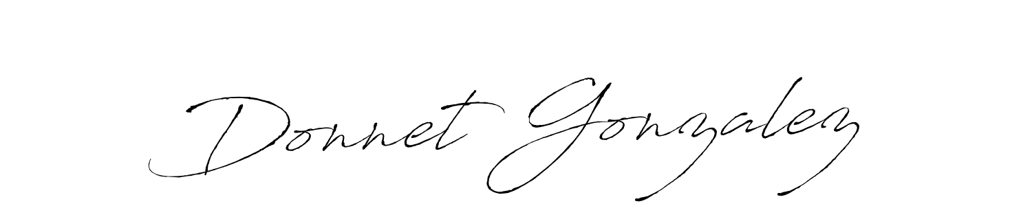 How to make Donnet Gonzalez name signature. Use Antro_Vectra style for creating short signs online. This is the latest handwritten sign. Donnet Gonzalez signature style 6 images and pictures png