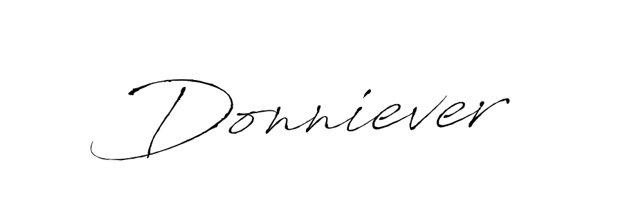 Design your own signature with our free online signature maker. With this signature software, you can create a handwritten (Antro_Vectra) signature for name Donniever. Donniever signature style 6 images and pictures png