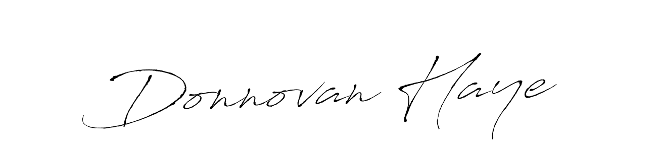 Make a beautiful signature design for name Donnovan Haye. With this signature (Antro_Vectra) style, you can create a handwritten signature for free. Donnovan Haye signature style 6 images and pictures png