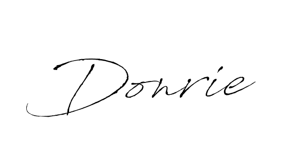 How to make Donrie signature? Antro_Vectra is a professional autograph style. Create handwritten signature for Donrie name. Donrie signature style 6 images and pictures png