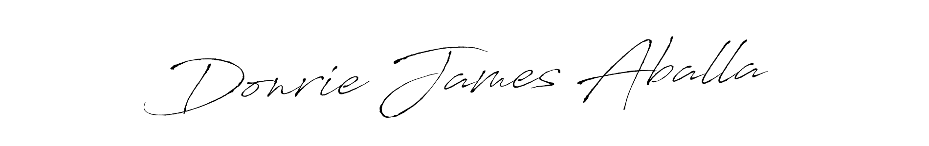 Make a beautiful signature design for name Donrie James Aballa. With this signature (Antro_Vectra) style, you can create a handwritten signature for free. Donrie James Aballa signature style 6 images and pictures png