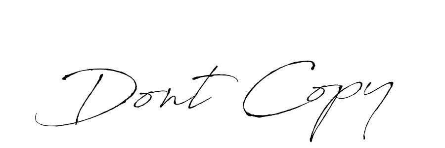 Create a beautiful signature design for name Dont Copy. With this signature (Antro_Vectra) fonts, you can make a handwritten signature for free. Dont Copy signature style 6 images and pictures png