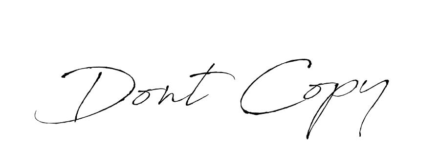 Create a beautiful signature design for name Dont Copy. With this signature (Antro_Vectra) fonts, you can make a handwritten signature for free. Dont Copy signature style 6 images and pictures png