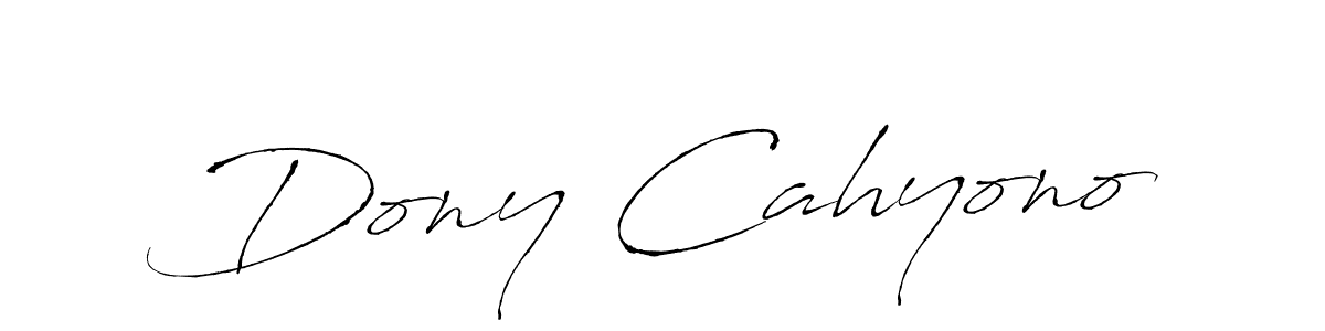 Also we have Dony Cahyono name is the best signature style. Create professional handwritten signature collection using Antro_Vectra autograph style. Dony Cahyono signature style 6 images and pictures png