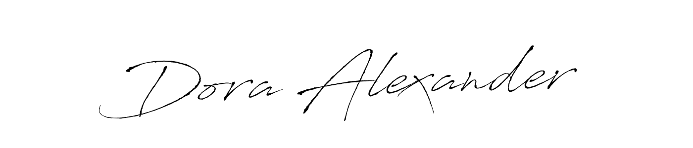 Dora Alexander stylish signature style. Best Handwritten Sign (Antro_Vectra) for my name. Handwritten Signature Collection Ideas for my name Dora Alexander. Dora Alexander signature style 6 images and pictures png