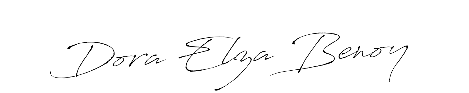 Dora Elza Benoy stylish signature style. Best Handwritten Sign (Antro_Vectra) for my name. Handwritten Signature Collection Ideas for my name Dora Elza Benoy. Dora Elza Benoy signature style 6 images and pictures png