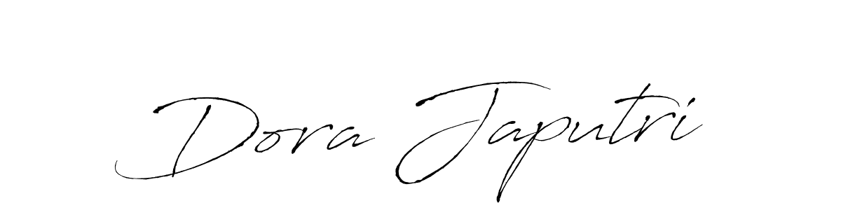How to make Dora Japutri signature? Antro_Vectra is a professional autograph style. Create handwritten signature for Dora Japutri name. Dora Japutri signature style 6 images and pictures png