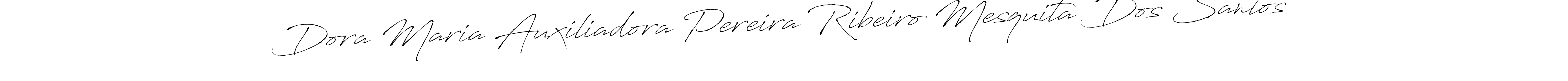 Design your own signature with our free online signature maker. With this signature software, you can create a handwritten (Antro_Vectra) signature for name Dora Maria Auxiliadora Pereira Ribeiro Mesquita Dos Santos. Dora Maria Auxiliadora Pereira Ribeiro Mesquita Dos Santos signature style 6 images and pictures png