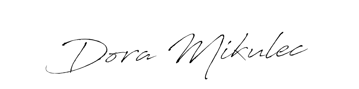 How to make Dora Mikulec name signature. Use Antro_Vectra style for creating short signs online. This is the latest handwritten sign. Dora Mikulec signature style 6 images and pictures png